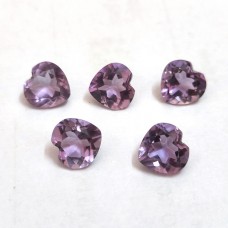 Purple Amethyst Gemstone Top Quality 8x8MM heart cut 1.73 cts